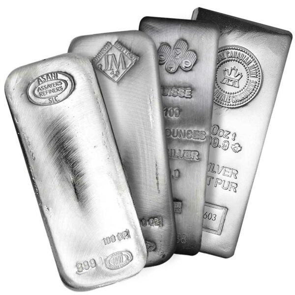  Silver Bars .999 Pure 1 Oz